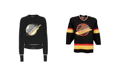 versace canucks logo sweater|Versace Sweatshirt Copied Vancouver Canucks Logo .